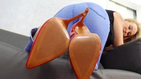 Spoil these sexy red high heels! - small version