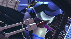 robot girl on a sex machine - 3d hentai