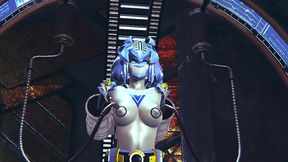 robot girl on a sex machine - 3d hentai