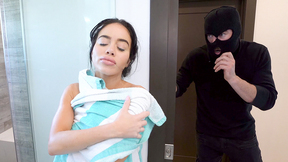 Huge Boobs COUGAR Victoria June Surprised by Thief