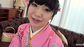 Busty Geisha Teen Gets Her Hairy Pussy Pounded in Uncensored First-Time Casting Fuck