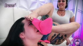 Irene's Foot Sniffing Bitch! MOV