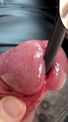 Thrilling moment from &quot;Instruction video for tender dilation of the male urethra - female POV&quot;