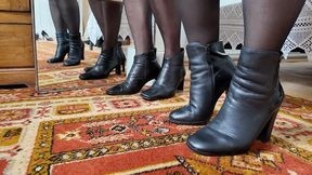toe tapping in diffrent leather boots