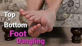 Barefoot Foot Dangling Top and Bottom of Feet Close Up - Kylie Jacobsx - MP4 720p HD