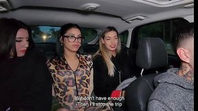 UBER, if he's lucky, fucks three girls in the ass  The ride is somehow charged