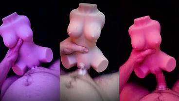 Stepdaughter toy bulges as I fuck and cum all over and inside!