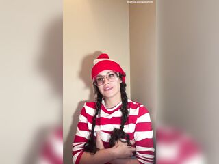 Breasty brunette hair Waldo bounces on it after u discover her lonely and feral