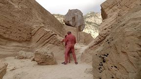 sex, cum and pissing in an ibiza quarry
