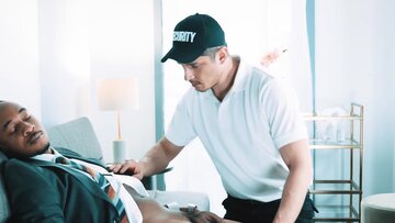 Hot Rocky Vallarta sucks and drills the thick penis