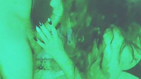Step Bro Sneaks In For Late Night Blowjob
