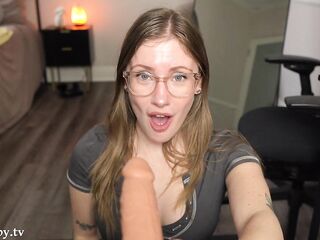 ASMR Sloppy Blowjob * Your College Roommate Shows You ALL Her Tattoos * Emma Ruby
