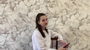 Truth or Dare Game with a Friend Ended with Hot Sex on the Table