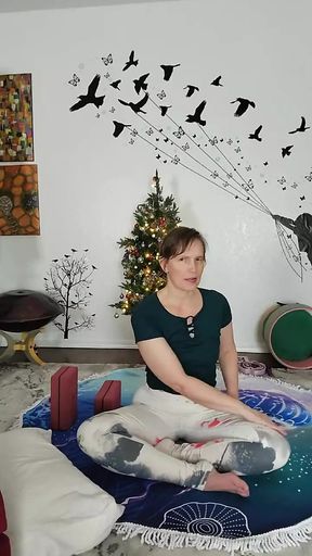 Open your back compression with easy stretching