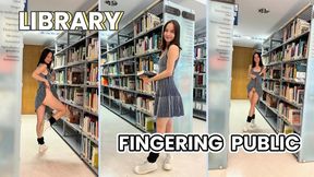 fingering in a public library