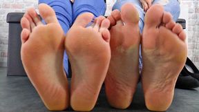 Queen Hanna and Mistress Jane - Double foot scent inhalation - small version