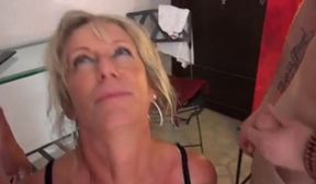 milf gets gangbanged