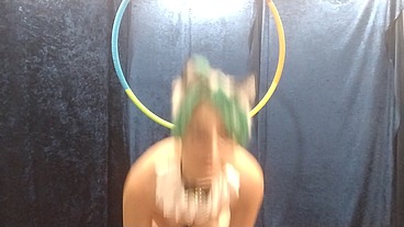 5m Aerial Hoop Masturbation Video workout and play