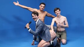 Game show fuck with three horny fuckers that need D