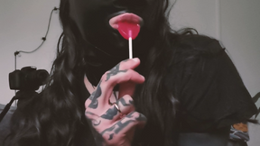 lollipop sucking