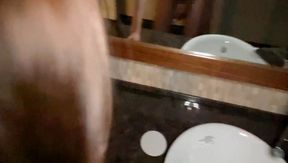 Japanese Beauty Leila Fujii Sucks and Fucks in the Bathroom Like a Pro