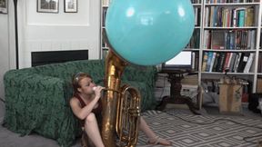 Teagan Blows a Punchball Out of Her Tuba (MP4 1080p)