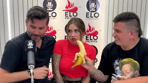Blonde interview turns into messy blow job and cum fest with Elo Picante's Sara