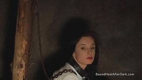 Busty lesbian babe gets her tight nipples whipped by strict mistress
