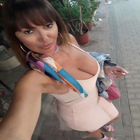 Russian Lidija - large-breasted Whore pround of her big natural tits