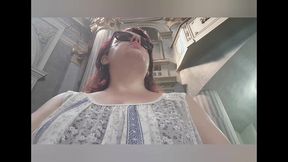 public blasphemous flashing in a church