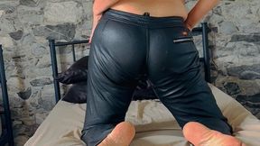 I play with my new and rare miss sixty faux leather pants
