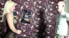 German stepmom gets anal from horny stepson!