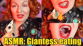 ASMR: Giantess eating little you (4K)