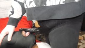Savage deepthroat for weak mouth slave