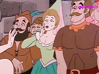 Little Red Riding Hood - Queens Castle Team fuck Scene - Vintage Toon Porn