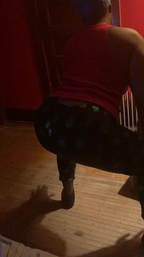 Me twerking having fun on a late night wit my homegirl