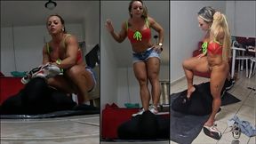 Licking the Sweaty Goddess - Eating Skin