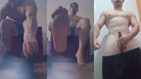 fetiche de meus pes e punhetao para meus fans onde meu pau e uma alavanca e minhas bola uma marreta