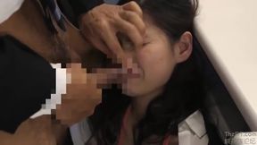 Busty Brunette&#039;s Desk-Diving Delights in Tokyo Tower