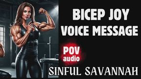 Bicep JOI Voice Message