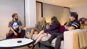 Older women get seduced, hubby's approval sought, 'til whole family's getting down