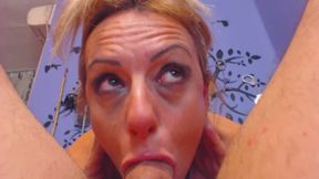 Hard Sloppy Facefuck in Pov