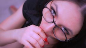 lecherous woman pegging her male s and gets cumshot.