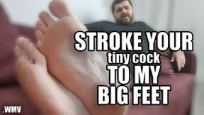 KingMarti: Stroke Your Tiny Cock To My Feet - WMV