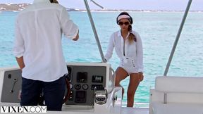 Rich vixen Gianna Dior has sex with captain on lonely island