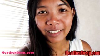 22 week pregnant thai 18 heather deep play with penis