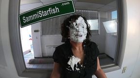 throwing pies at karen s face - humiliated