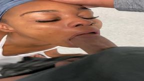 face fucked my noisy neighbors babymom in the laundry room