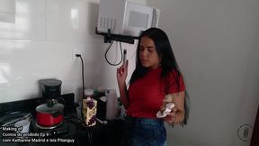 katharine madrid e isis pitangui nos bastidores do tigrao 2