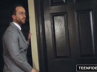 TEENFIDELITY - Gina Valentina Creampied by the School Dean